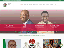 Tablet Screenshot of edostate.gov.ng